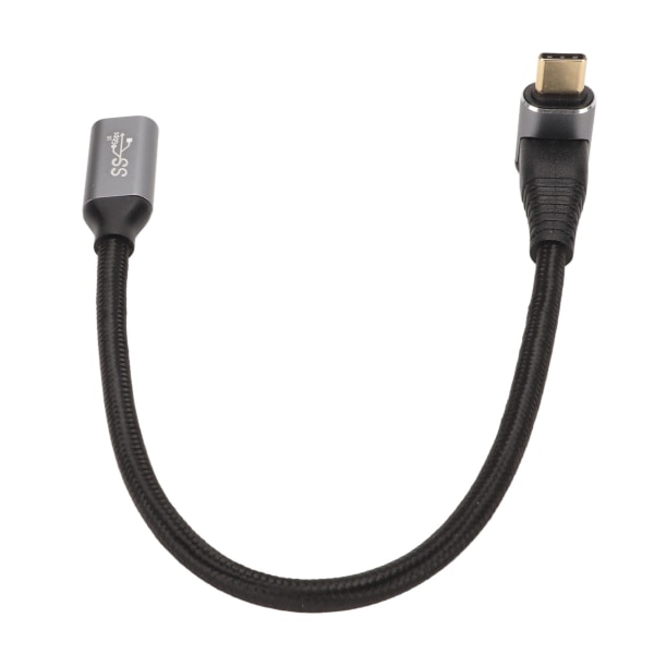 USB C 3.1 hane till hona-kabel PD100W Snabbladdning 10Gbps 4K vid 60Hz USB C-laddningskabel för Steam Deck-spelkonsoler 25cm/9.8in
