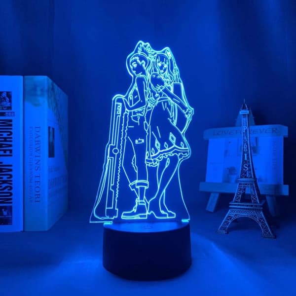 Carole ja Tuesday Light Anime -lamppu 3D LED-yövalot 16 C