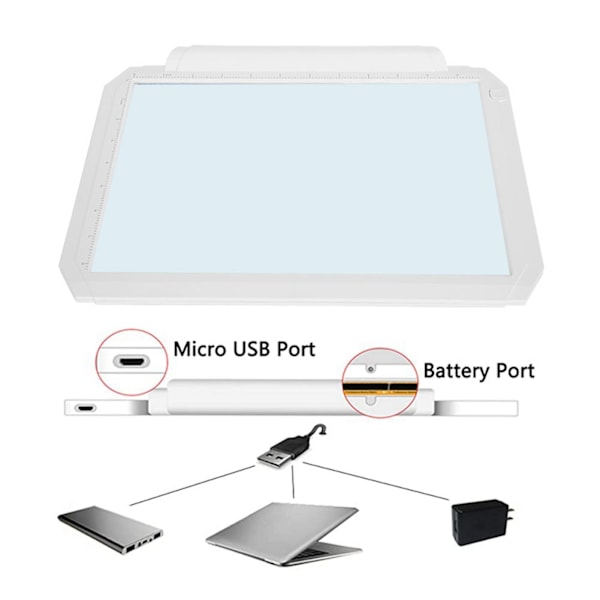 Kopieringsbrett A4 LED Lys Animasjon Tegneverktøy A4 M (Barnebrett) Tommeskala (A4 M (Barnebrett) Tommeskala )