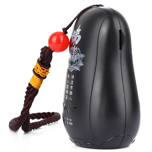 Populär praktisk Buddha-maskin Retro Delikat Hem Broadcast Chanting Maskin(Svart)