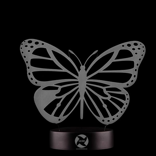 3D Optisk Illusions Natlampe - 7 LED Farveskiftende Lampe