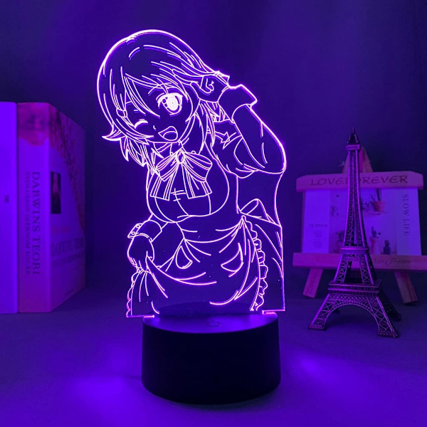 3D LED nattlampa Anime Sword Art Online Asuna för sovrummet
