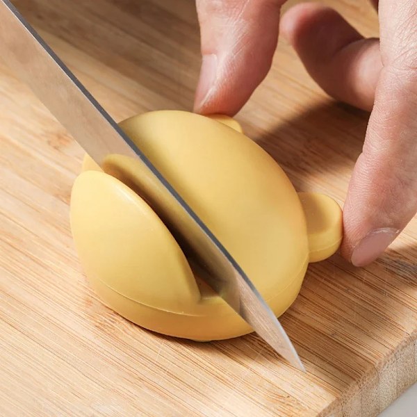 Mini Kjøkkenverktøy Bryne Husholdningssliper knlfe Blad Multifunksjon Slipestein Kniver Stein Bryne yellow