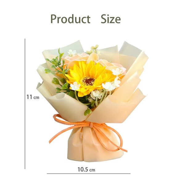 Mini rosebukett bilventilklips luftfrisker, kunstig blomsterdesign med forfriskende duft og gjenbrukbar diffuserpute, elegant interiør style-3