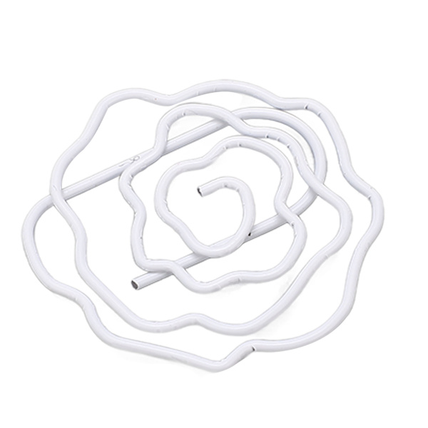 100 stk. roseformede papirclips med øget skridsikkerhed, lette metalliske papirclips til kontor og skole