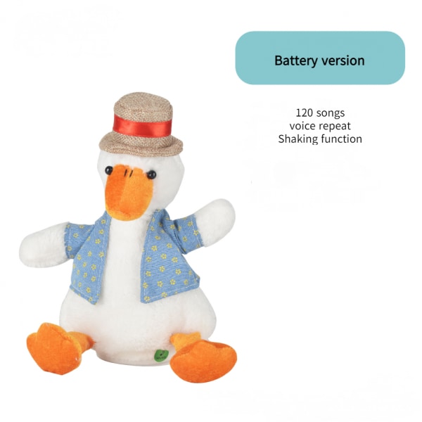 1 Repeat Duck Music Edition Talking Duck Plush Electric Rec
