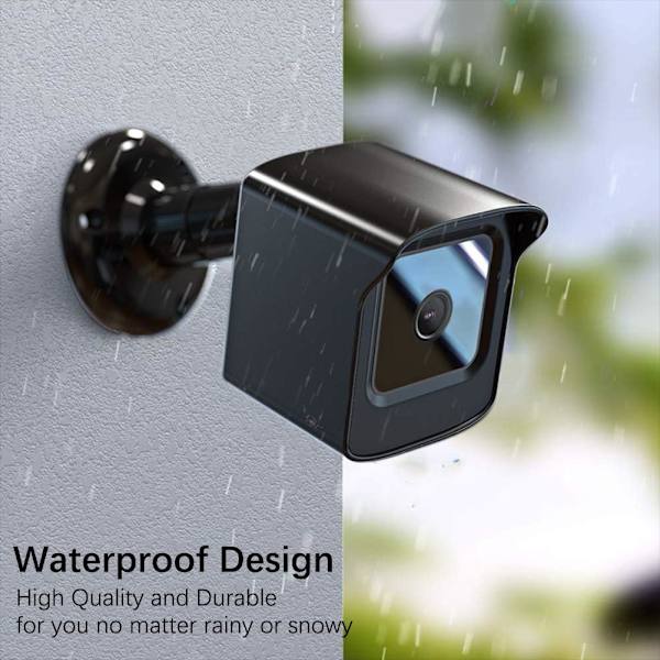 Montering til kun den nye Wyze Cam V3, vejrbestandigt beskyttelsesdæksel og 360 graders justerbart vægbeslag Solid Housing til Wyze V3 udendørs indendørs Smart