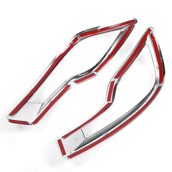 2 stk Bil Krom Elektroplettering Bakre Tåkelys Lampe Deksel for Honda CRV 2017