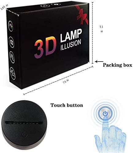 Basketball Slam Dunk 3D LED Natlampe 7 Farveskiftende Lampe
