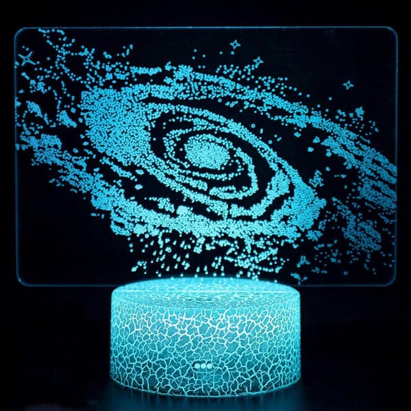 3D Optisk Illusjonslampe Tre Mønster Univers Rom Rommann