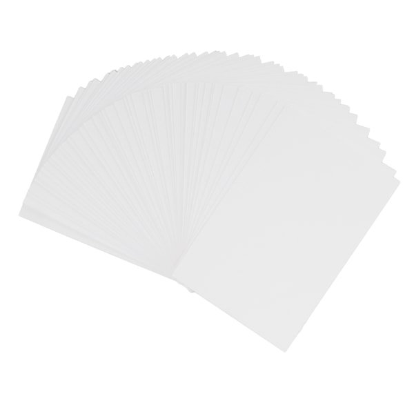 50 st vita kartongpapper stöd duplex utskrift snabb torkning tomma vykort för DIY-kort scrapbooking skärning prägling 250