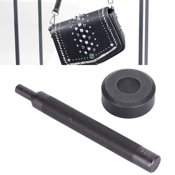 Rivet Button Setter Rod Base Block Snap Button Montering Verktøy DIY AntiSlip Manuell Punch