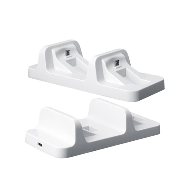 PS4-kontrollerlader, dobbel USB-ladestasjon for Sony Playstation 4 PS4, PS4 Slim, PS4 Pro Dualshock 4-kontroller