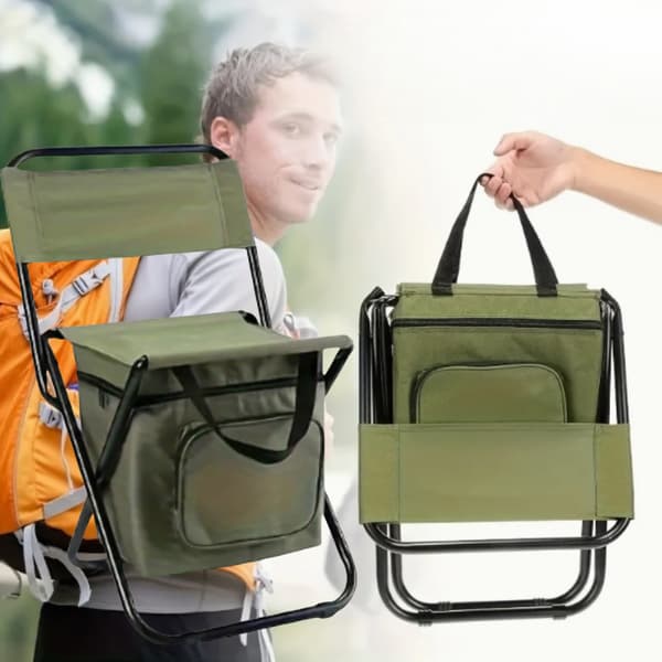 Bärbar Sittplats Bärbar Trädgårdsstol Campingstol, Ultralätta Fällstolar För Utomhuscamping Picknick Ergonomisk Fällstol Red