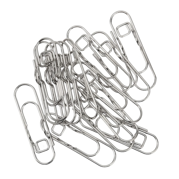 20 stk. metalpenneklips, galvaniseret, rustfri, multifunktionel penneklips, papirclips, kontorartikler til notesbøger
