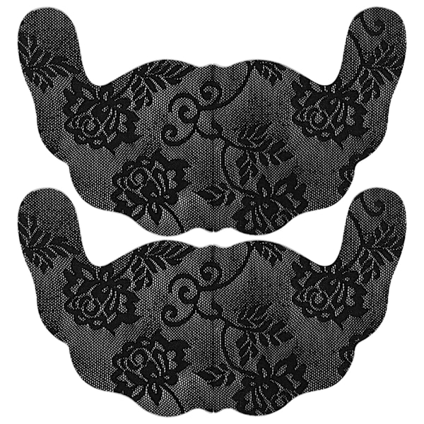 Nipple Cover Stickers Engangs Selvklæbende Blonder Usynlige U-formede Underbukser BH-puder (Sort B)