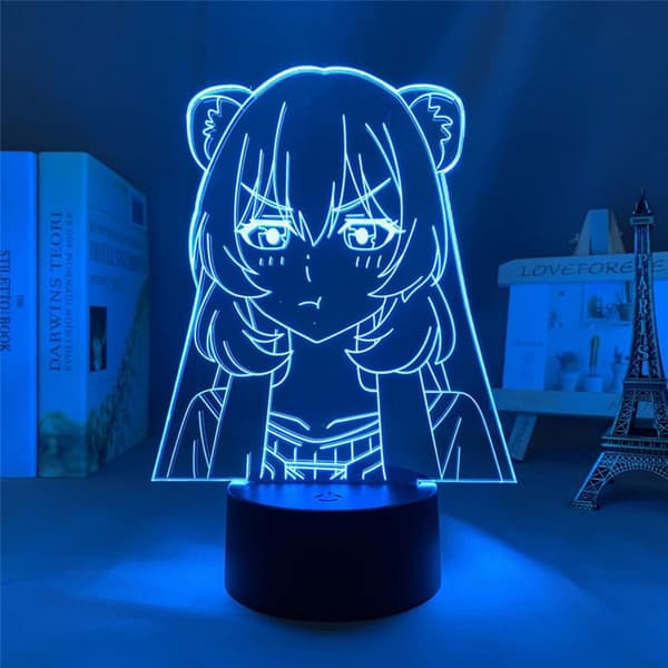 The Rising Shield Hero 3D Lampe Anime Natlampe til Soveværelse