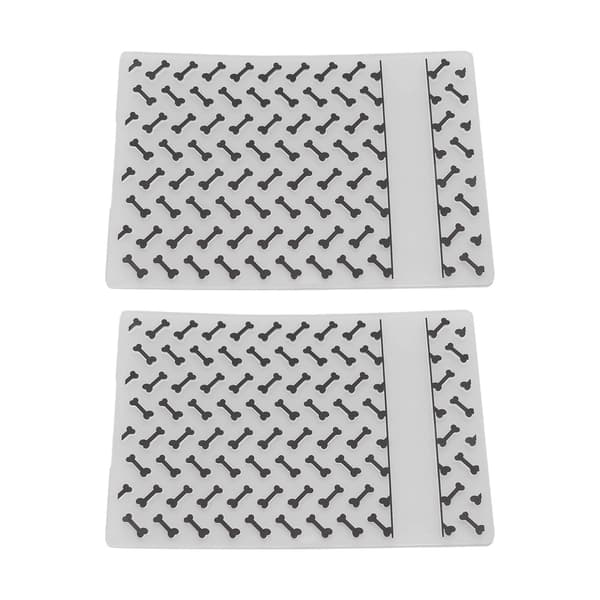 2 st plastpräglingsmapp Clear Concave Convex Texture DIY Craft Mallar för inbjudningar Kuvert Kort