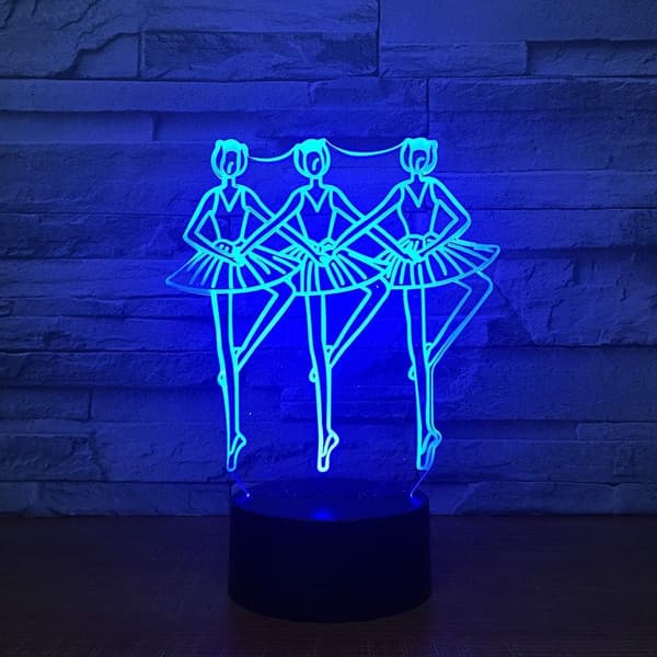 Led Waltz Tango Dans 3D Nattlys, Barn Nattlys 16-Co