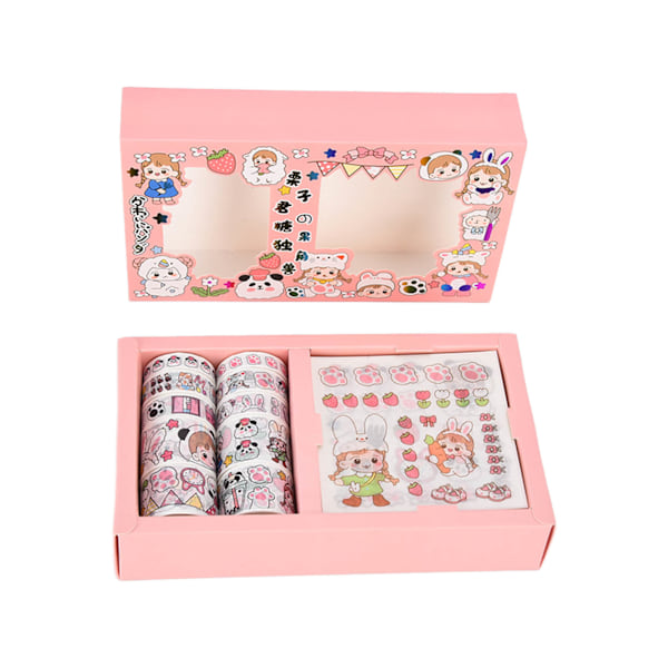 Washi tejp DIY dekoration tydlig utskrift upprepade gånger klistra in utan skärning Washi tejp set94044 Godis Licorne