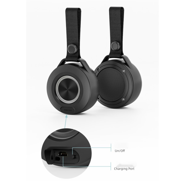 Vattentät IPX4-högtalare, Bluetooth-duschhögtalare 5.0, RGB