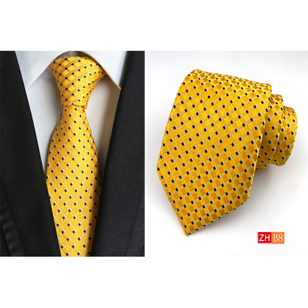 Fashion Tie Klassisk Blommig Herr Handgjord Jacquard Nacke B8V