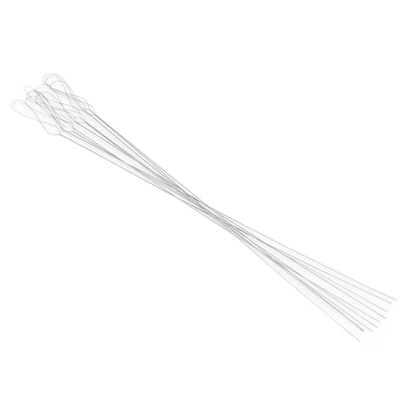 10 stk. snoede perlenåle, sammenklappelige øjne, fleksibel rustfrit stål, trådningsnål til DIY armbånd, halskæde