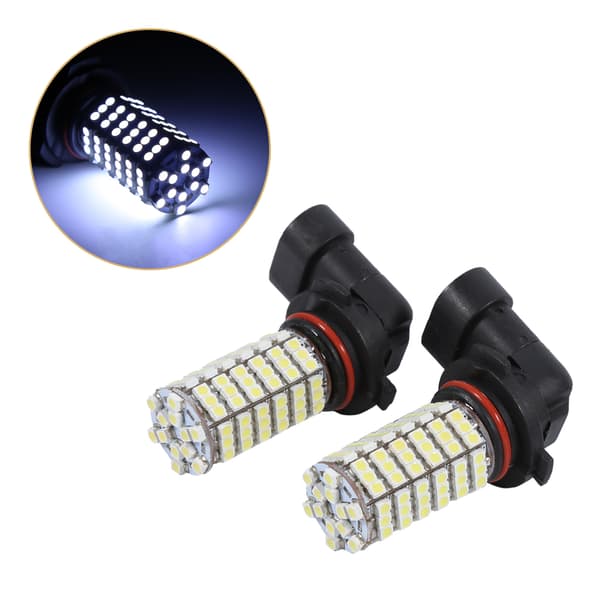 2× 9006 HB4 120 LED SMD Hvit Tåkelys Pære Hovedlys 12V Tåkelys