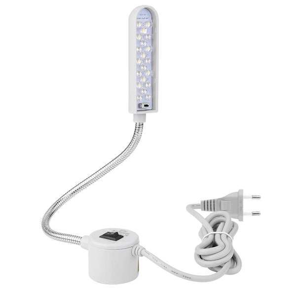 Dual Colors 20 LED-lampe Symaskine med Magnetisk Base Switch