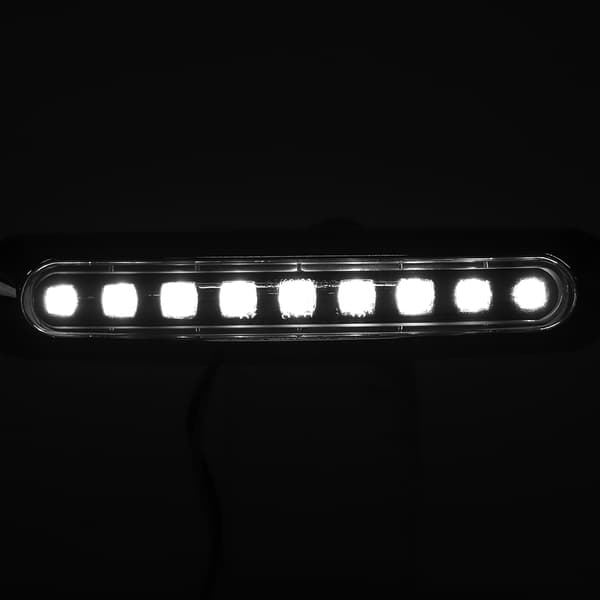 2 stk 9 LED Lastebil Sidelys Rød Gul Hvit Sidelys Blinklys 10-30V