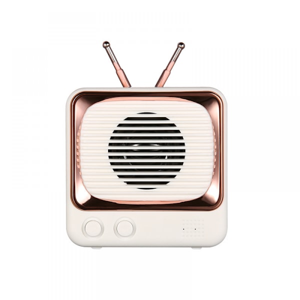 Ny högtalare Retro TV-modellering Bärbar Liten Ljud Liten Au