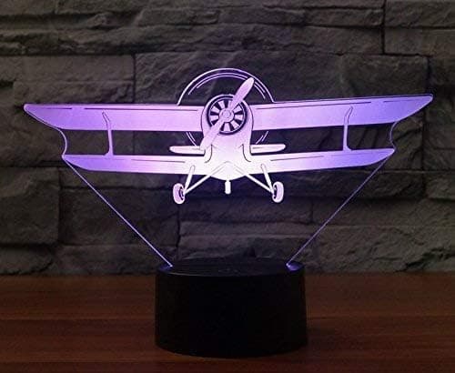 3D Fly Nattlys Lampe Illusjon Nattlys 7 Fargeendringer
