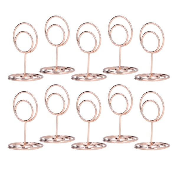 10 kpl pöytänumeron pidikettä, kätevä ja käytännöllinen pyöreä pohja, luotettava, kestävä, vakaa, elegantti tyyli, kodin sisustus, ruusukulta