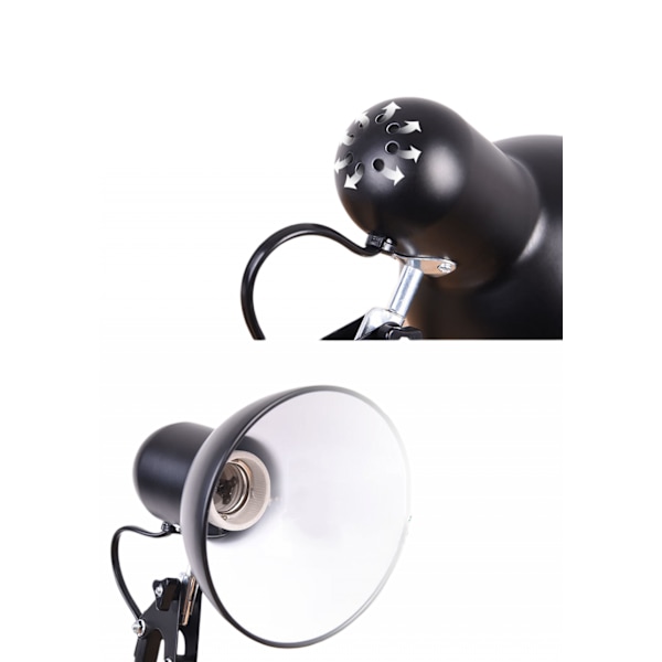 Tung bas topp rörlig fjäderbalanserad svängarm skrivbordslampa,
