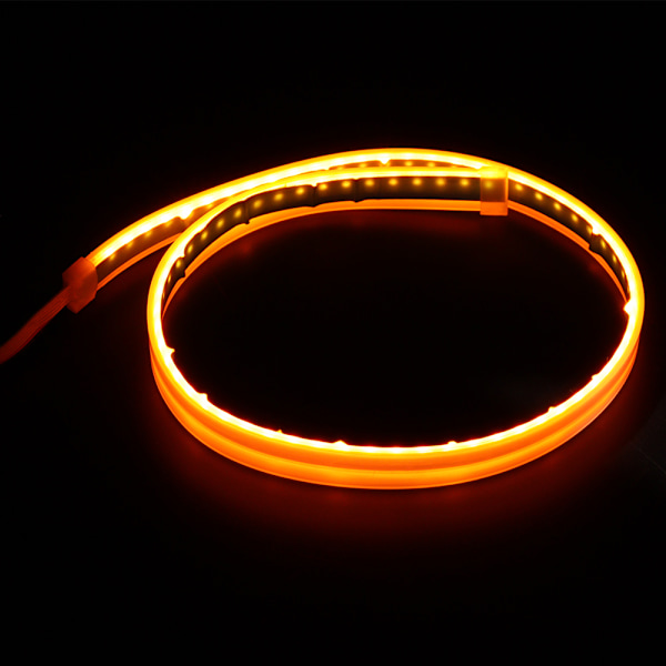 1 Par 60cm LED Dagkjørelys Guide Stripe Bar Hvit Gul Lysfarge