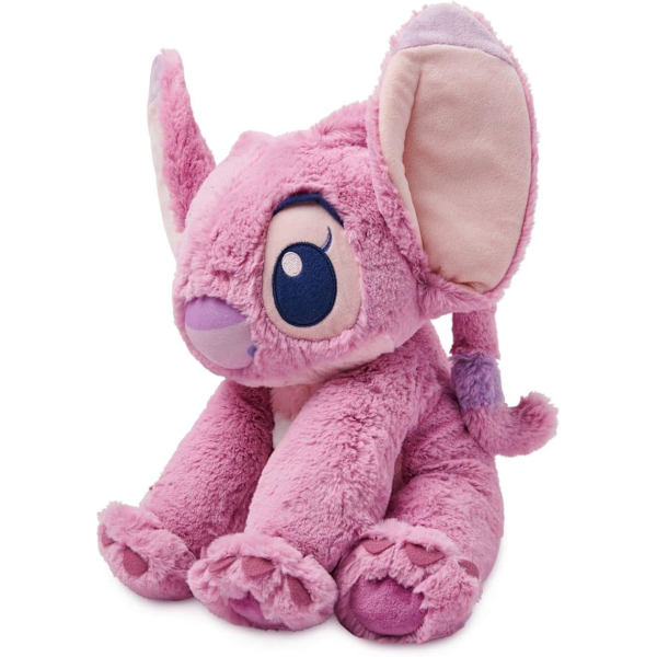 Angel Mjukisdjur, Lilo & Stitch, Populär Stitch och Angel Plysch med Flexibla Öron och Broderade Funktioner - Medium 15 tum Angel