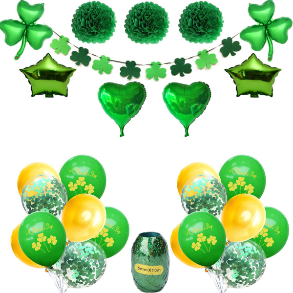 St. Patrick's Day Party Dekoration Ballong Kit