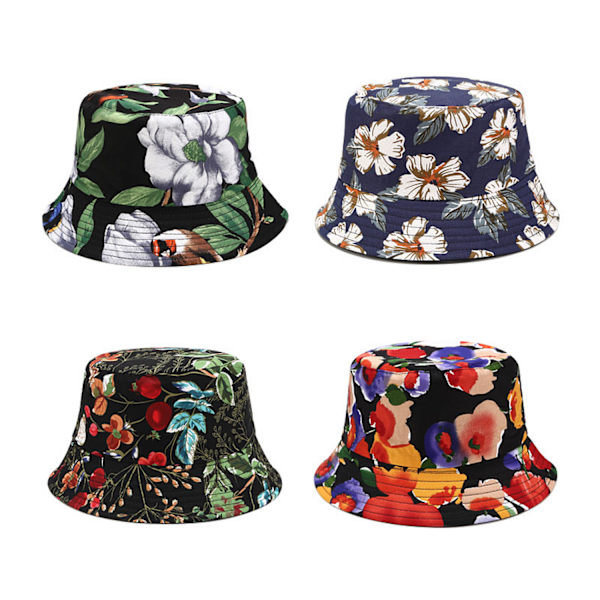 Unisex Print Dobbeltsidet Vendbar Spandhat D