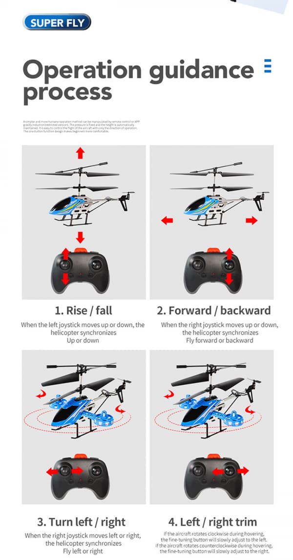 Fjernkontroll Helikopter, Lekefly med Høydehold