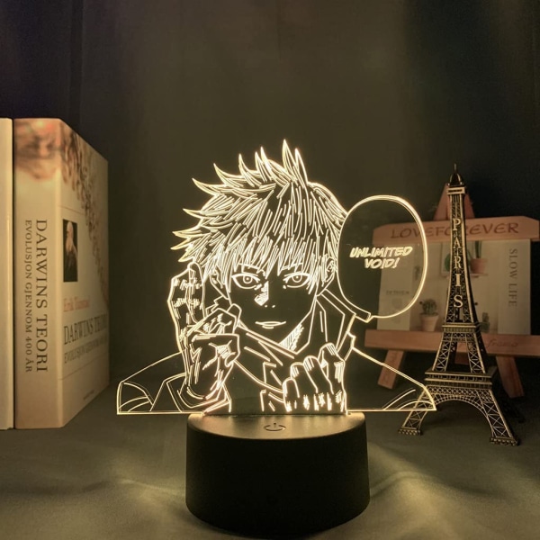 3D Illusion Jujutsu Kaisen LED Anime Lampa 16 Färger Ändra R
