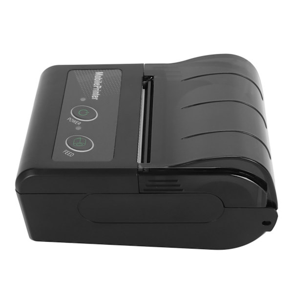 58mm Mini Termisk POS-skrivare Handhållen Bluetooth Kvittoskrivare Ficksskrivare för Mobiltelefoner Surfplattor 100‑240V