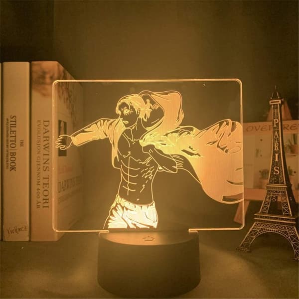Titan Cool Eren Jaeger 3D Dimmbar LED Nattlys Populær A