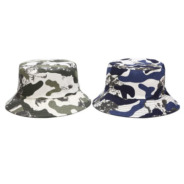 Bucket Hat Camouflage Hat Strand Fisherman Hatte Solhat til D Green 2