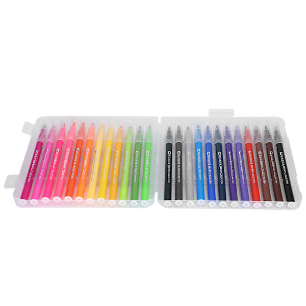 Vattenfärgspenna med fineliner-spets, 24 färger