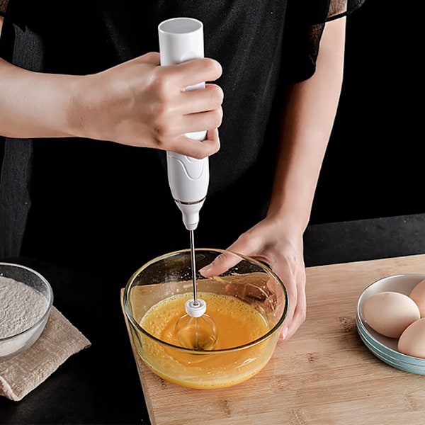 Elektrisk handmixer USB uppladdningsbar automatisk äggvisp mjölkskummare stor kapacitet batteridriven mjölkblandare