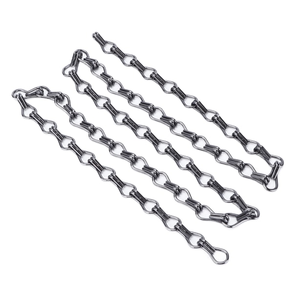 2 stk. Hengekjede En Meter Rustfritt Antikorrosjon Praktisk Montering Lysarmatur Kjede for DIY Fuglematere Gray
