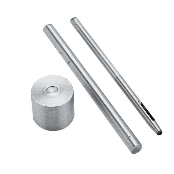 Sølvrunde doble hode skinnnagler med 3 stk verktøysett (9mm x 120 sett)