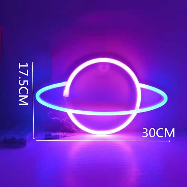 Planeetta Neonvalokyltti, LED Planeetta Neonkyltti