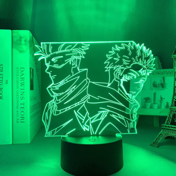 3D Illusion Jujutsu Kaisen LED Anime Lampa 16 Färger Ändra R