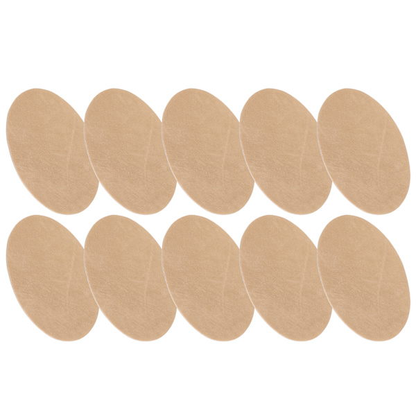 5 par jernlapper lim oval erme albue reparasjon DIY dekorasjon klær klistremerkerKhaki
